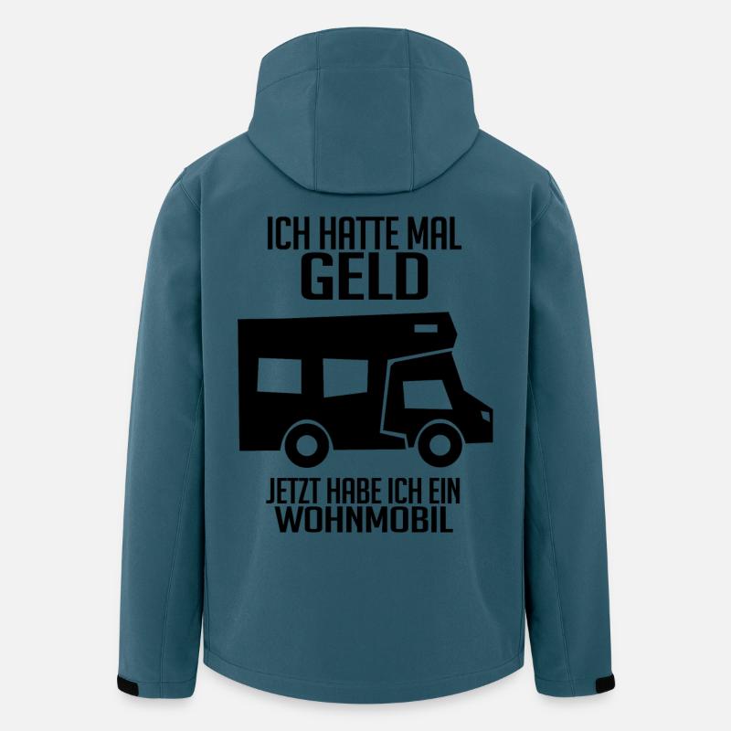 Wohnmobil Wohnwagen Campen Camping - Recycelte Männer Softshell-Jacke von Stanley/Stella - Dunkles Petrol