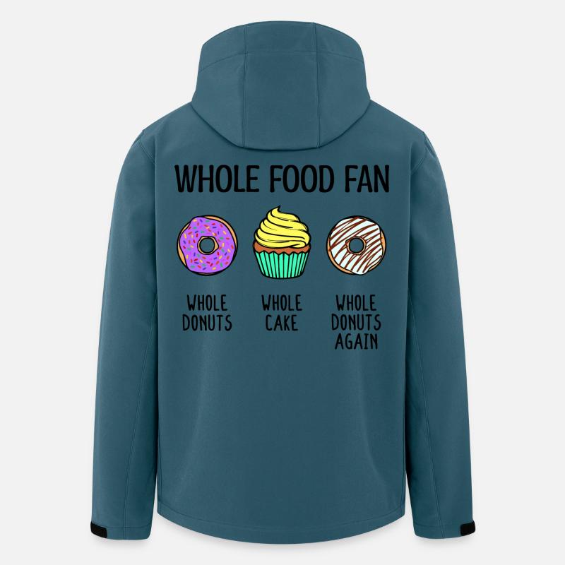 Naschen Donut Cupcake Statement Süßigkeiten Lecker - Recycelte Männer Softshell-Jacke von Stanley/Stella - Dunkles Petrol