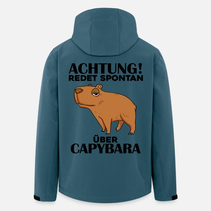 Capybara Wasserschwein - Recycelte Männer Softshell-Jacke von Stanley/Stella - Dunkles Petrol