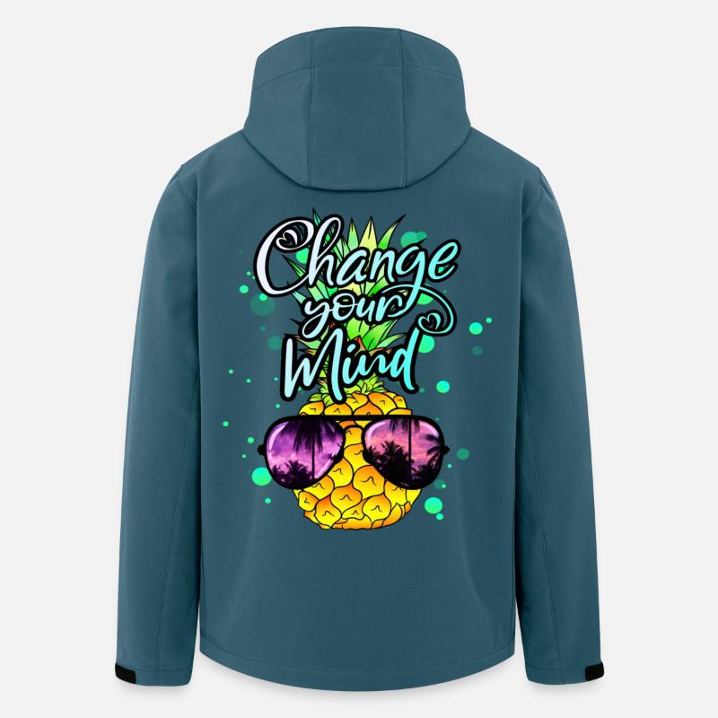 Pineapple change your thinking - Men’s Recycled Softshell Jacket by Stanley/Stella - stargazer