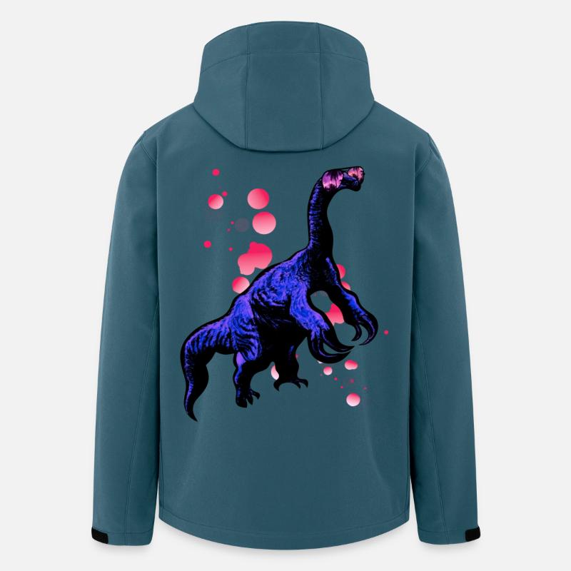 Therizinosaurus mit cooler Sonnenbrille - Recycelte Männer Softshell-Jacke von Stanley/Stella - Dunkles Petrol