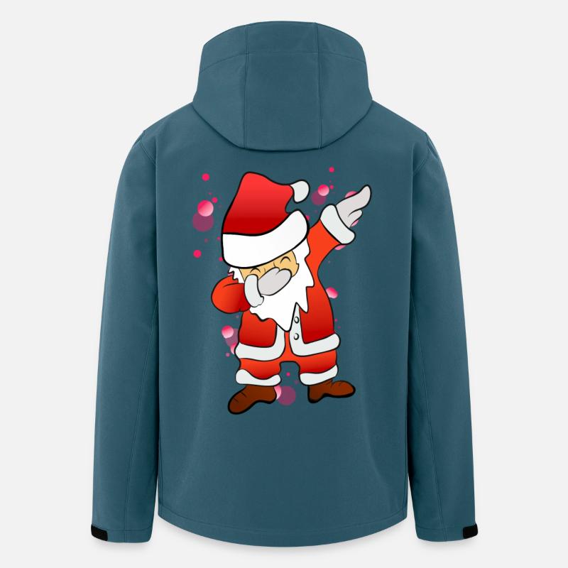Dabbing Nikolaus - Recycelte Männer Softshell-Jacke von Stanley/Stella - Dunkles Petrol