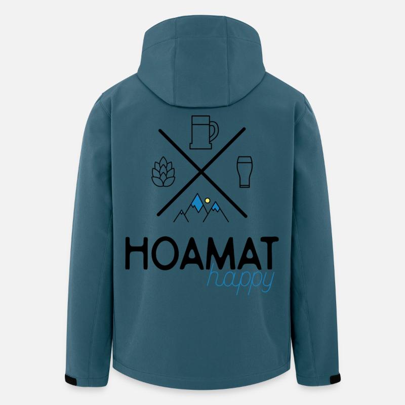 Heimat - Recycelte Männer Softshell-Jacke von Stanley/Stella - Dunkles Petrol