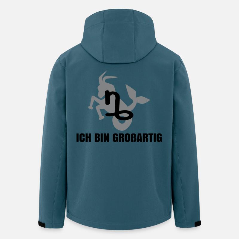 Astronomie Tierkreis Statement Steinbock Horoskop - Recycelte Männer Softshell-Jacke von Stanley/Stella - Dunkles Petrol