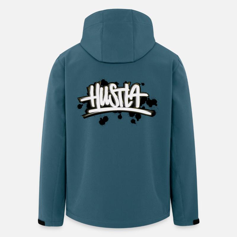 Hustla Graffiti Lettering - Men’s Recycled Softshell Jacket by Stanley/Stella - stargazer