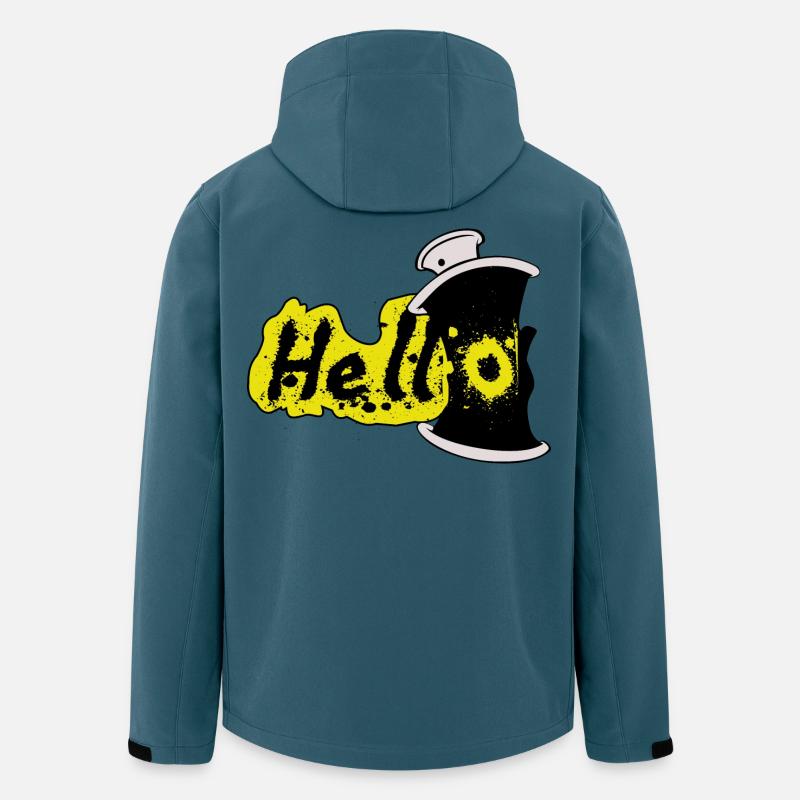 Hello Spray Effect - Men’s Recycled Softshell Jacket by Stanley/Stella - stargazer