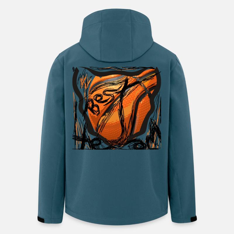 Basketball - Recycelte Männer Softshell-Jacke von Stanley/Stella - Dunkles Petrol