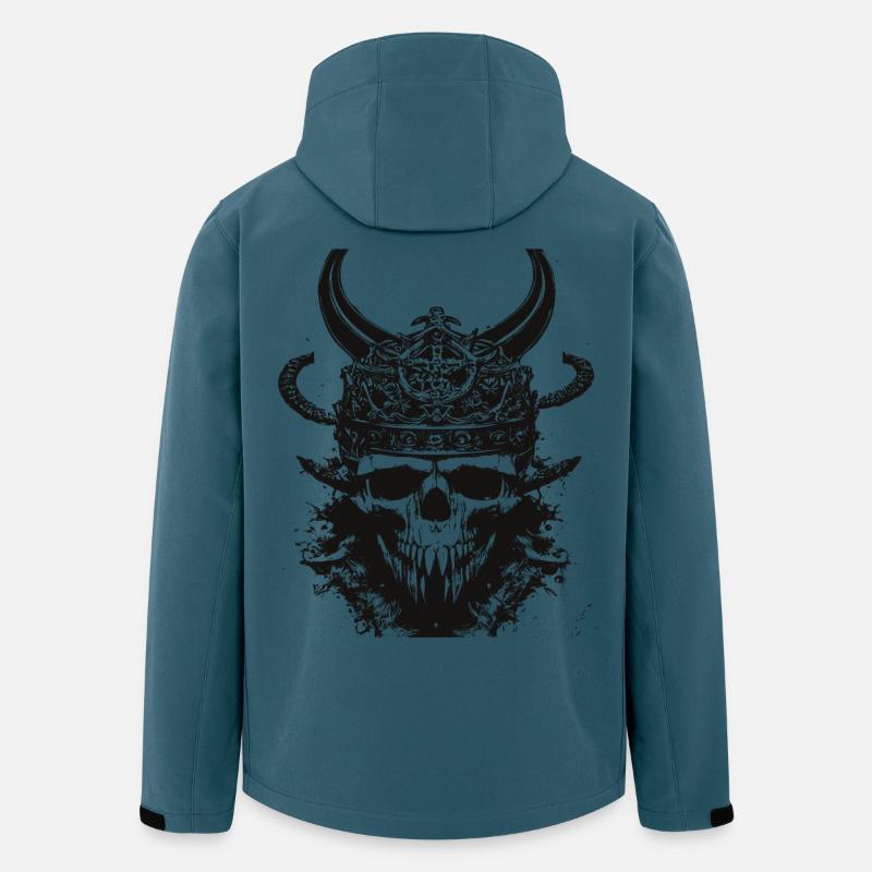 Wikinger Schädel Valhalla Viking - Recycelte Männer Softshell-Jacke von Stanley/Stella - Dunkles Petrol