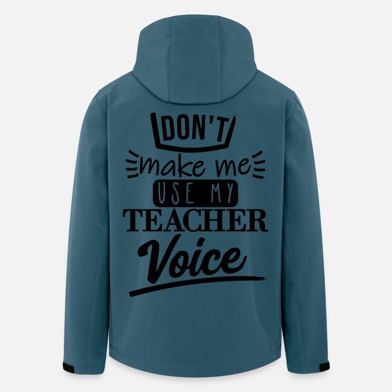 Ne me faites pas l’utiliser (noir) - Veste softshell homme en polyester recyclé Stanley/Stella - bleu pétrole foncé