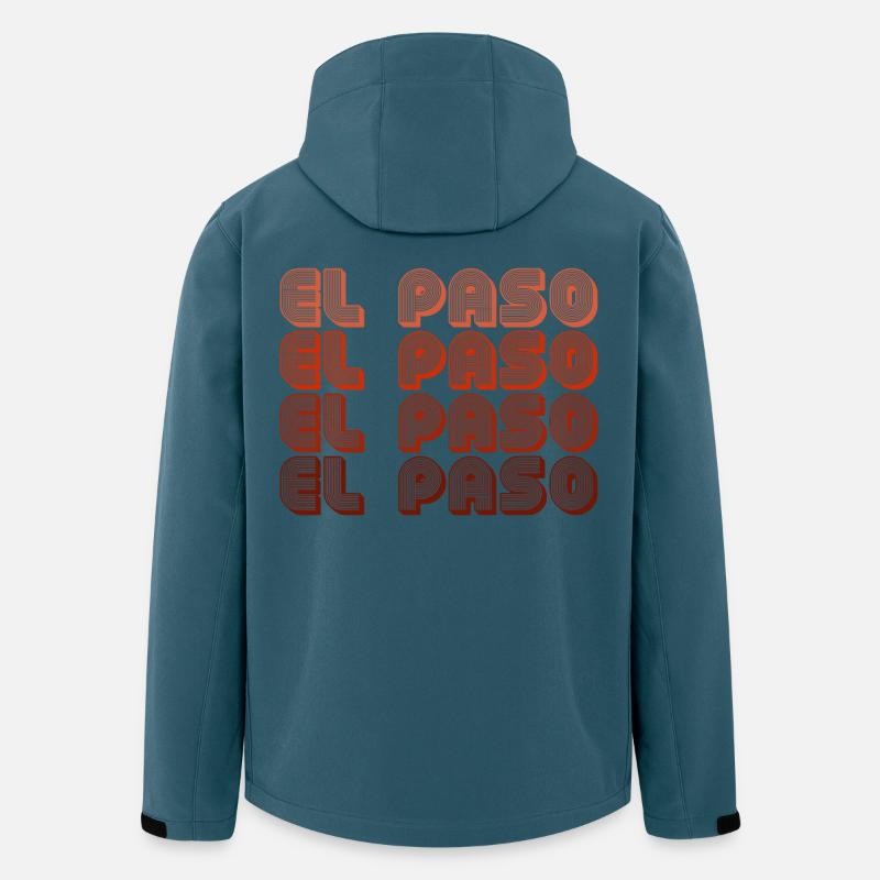 El Paso Gradient Retro Pattern - Men’s Recycled Softshell Jacket by Stanley/Stella - stargazer