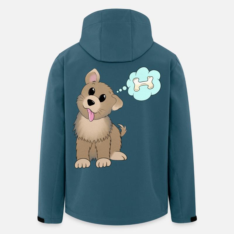 7 1 Floof woof blank - Recycelte Männer Softshell-Jacke von Stanley/Stella - Dunkles Petrol