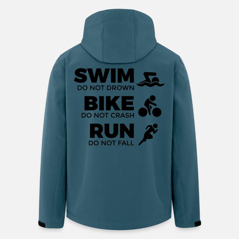 Zitat Triathlet - Recycelte Männer Softshell-Jacke von Stanley/Stella - Dunkles Petrol