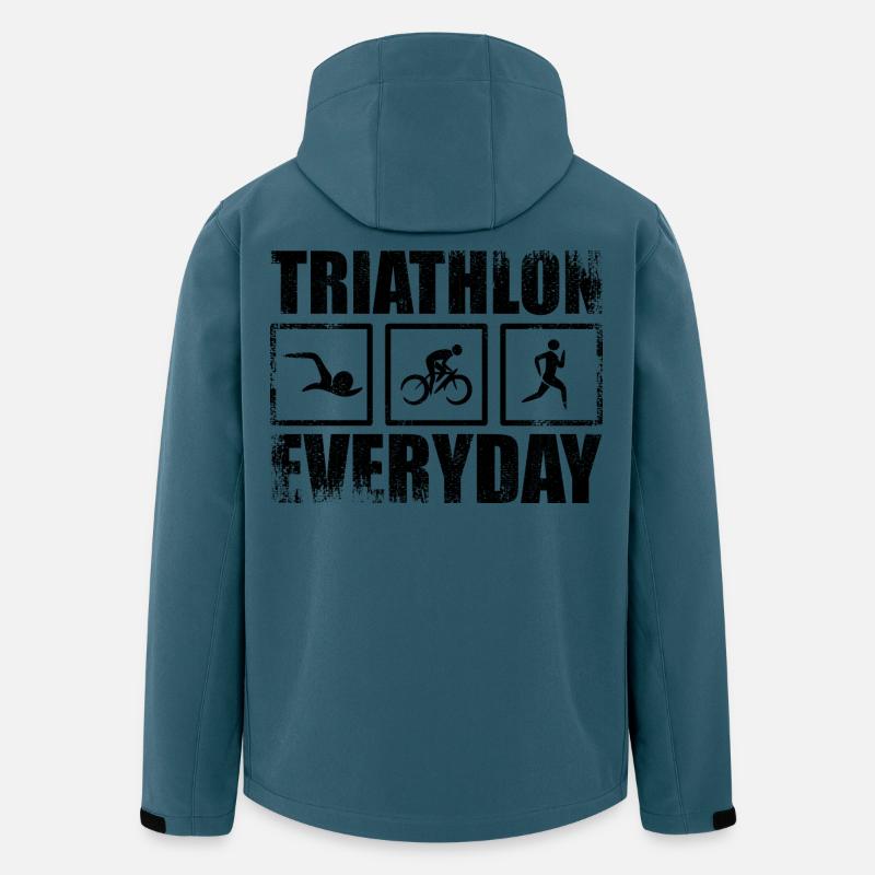 Triathlon Alltag - Recycelte Männer Softshell-Jacke von Stanley/Stella - Dunkles Petrol