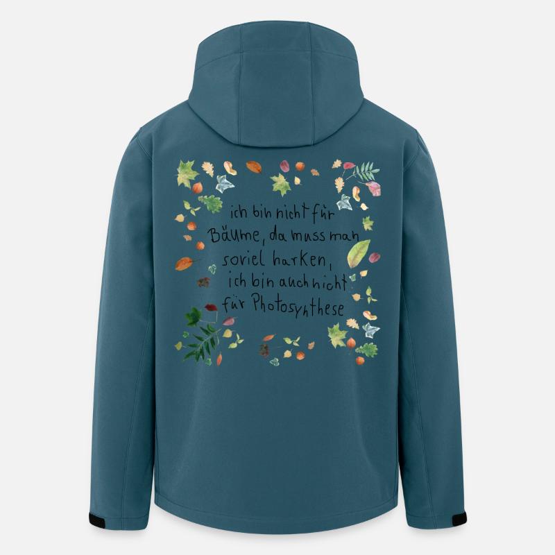 Laub mit Spruch - Recycelte Männer Softshell-Jacke von Stanley/Stella - Dunkles Petrol