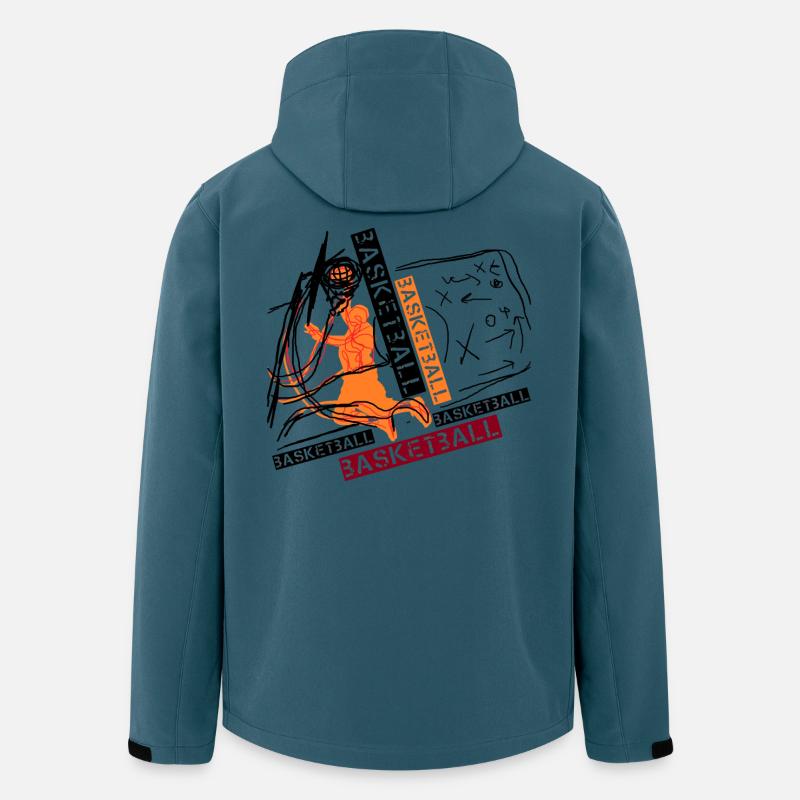 Basketball - Recycelte Männer Softshell-Jacke von Stanley/Stella - Dunkles Petrol