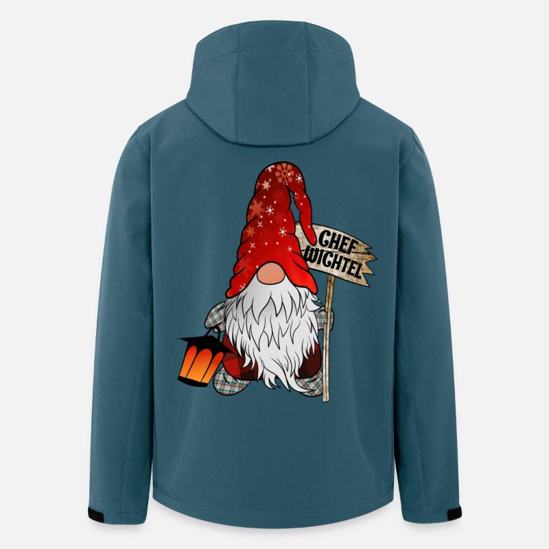 Chef Wichtel Weihnachts Gnom - Recycelte Männer Softshell-Jacke von Stanley/Stella - Dunkles Petrol