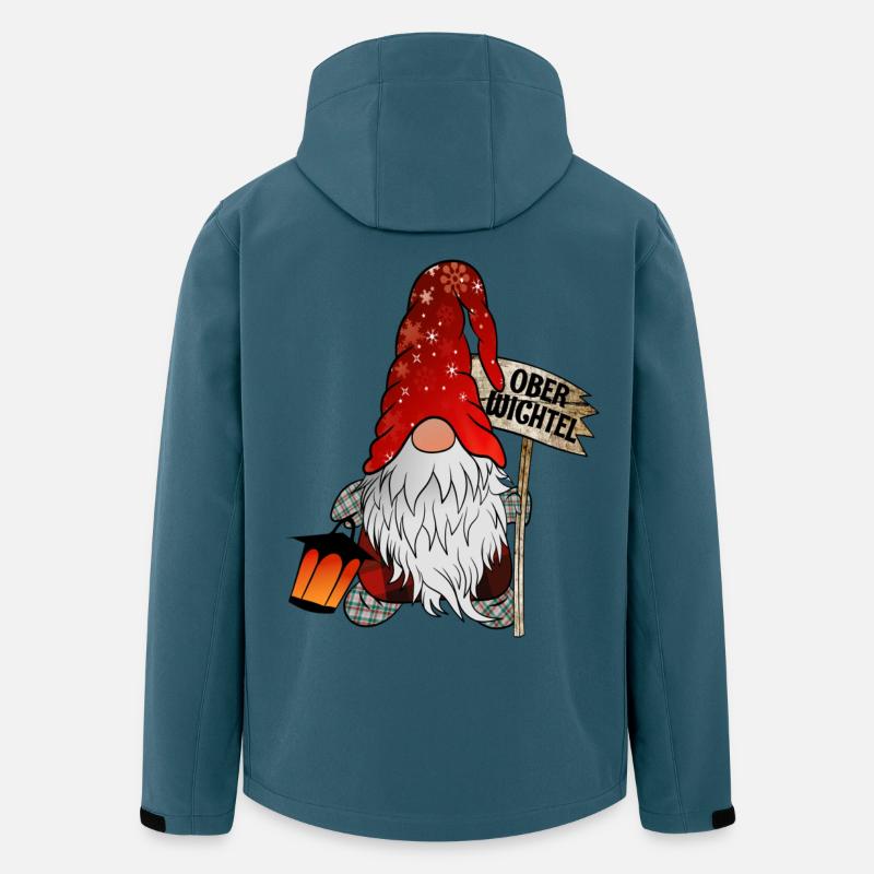 Ober Wichtel Weihnachts Gnom - Recycelte Männer Softshell-Jacke von Stanley/Stella - Dunkles Petrol