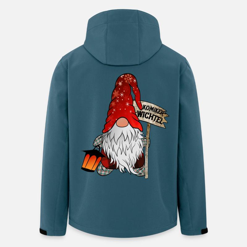 Komiker Wichtel - Recycelte Männer Softshell-Jacke von Stanley/Stella - Dunkles Petrol