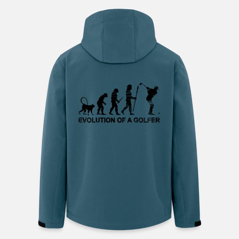 Entwicklung des Golfs - Recycelte Männer Softshell-Jacke von Stanley/Stella - Dunkles Petrol