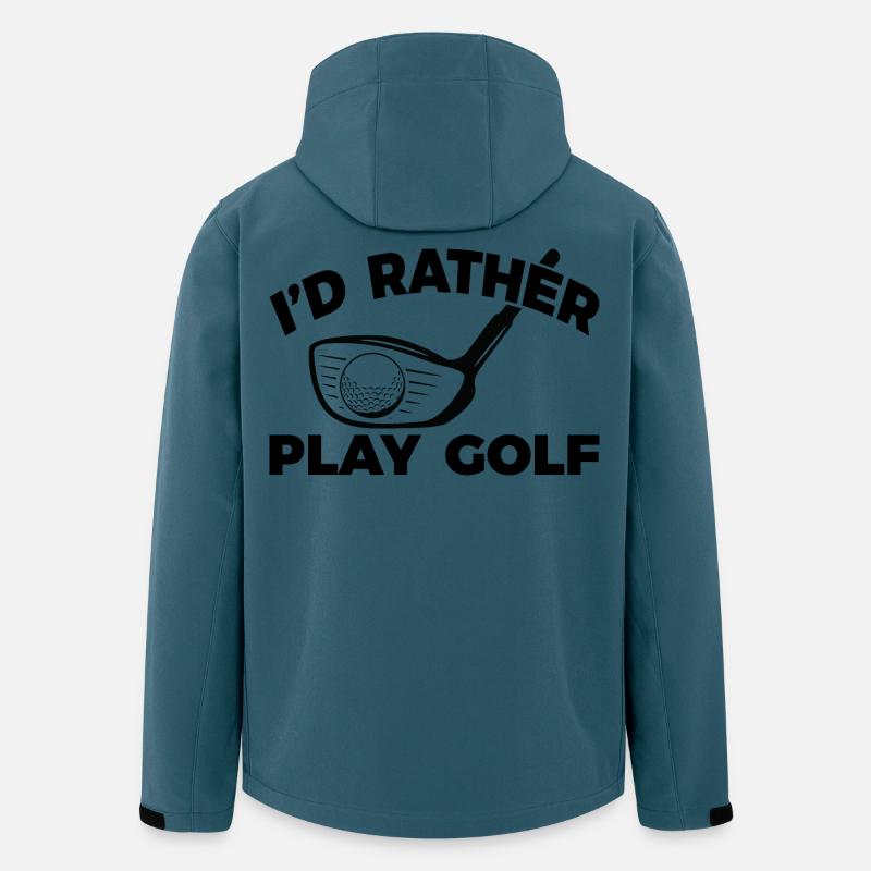 Lustiger Golfspieler - Recycelte Männer Softshell-Jacke von Stanley/Stella - Dunkles Petrol