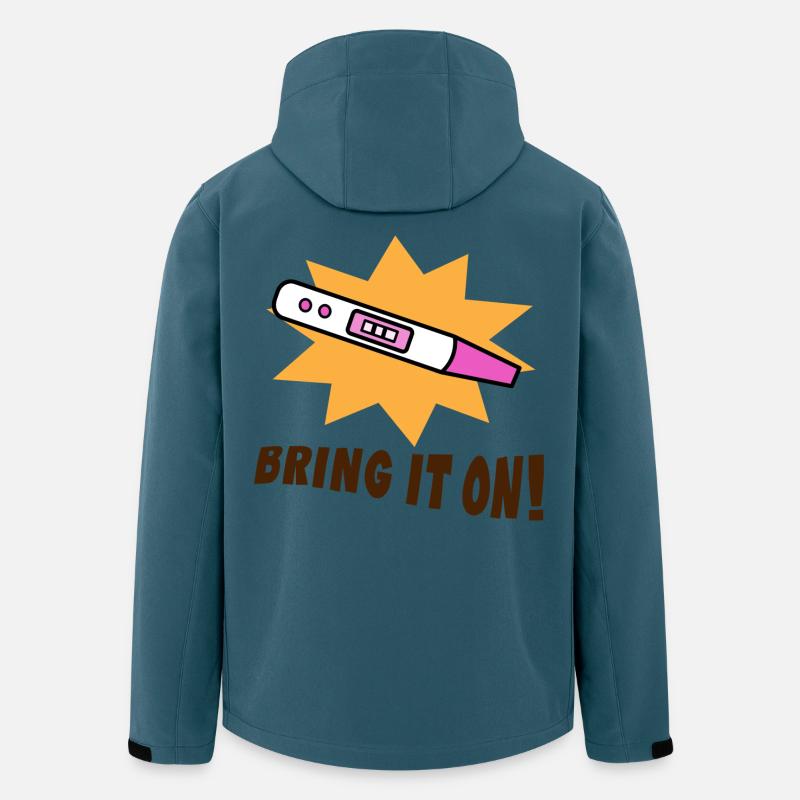 Grossesse Mère Déclaration Bébé - Veste softshell homme en polyester recyclé Stanley/Stella - bleu pétrole foncé