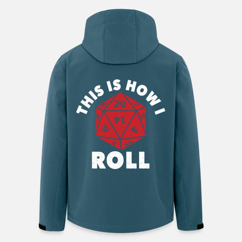 Dungeons Dice RPG Dragons ECCO COME ROTOLO - Giacca softshell riciclata Uomo Stanley/Stella Discoverer - petrolio scuro