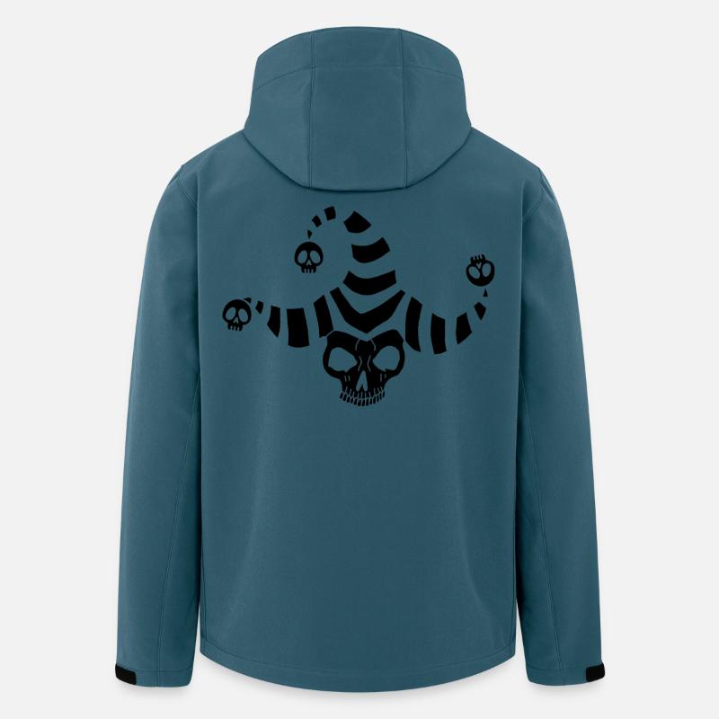Schwarzer Goblin Schädel - Recycelte Männer Softshell-Jacke von Stanley/Stella - Dunkles Petrol