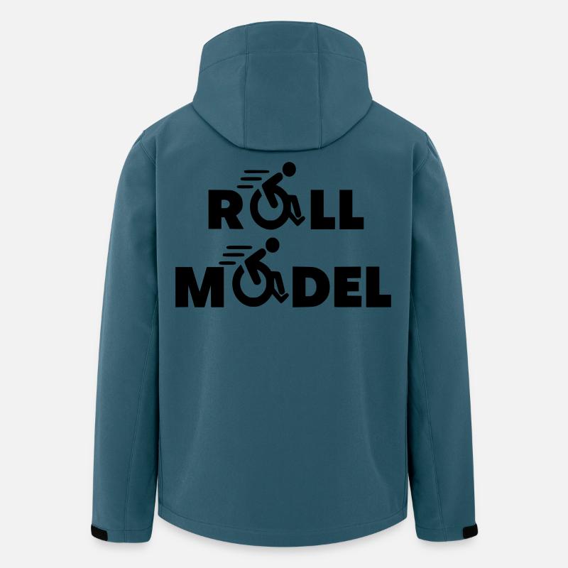 Jeder Rollstuhlfahrer ist ein Vorbild * - Recycelte Männer Softshell-Jacke von Stanley/Stella - Dunkles Petrol