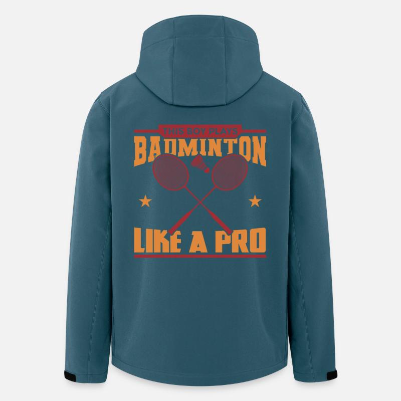Badminton Junge - Recycelte Männer Softshell-Jacke von Stanley/Stella - Dunkles Petrol