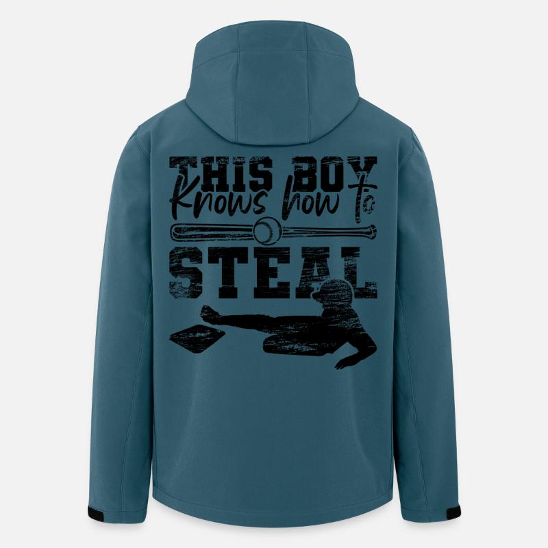 Baseball Junge - Recycelte Männer Softshell-Jacke von Stanley/Stella - Dunkles Petrol