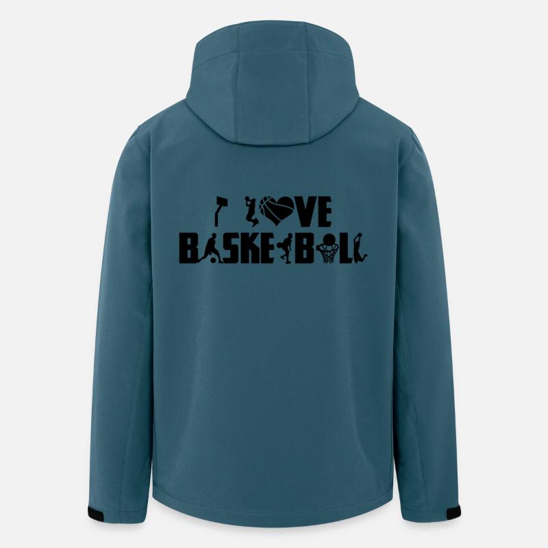 Basketball - Recycelte Männer Softshell-Jacke von Stanley/Stella - Dunkles Petrol