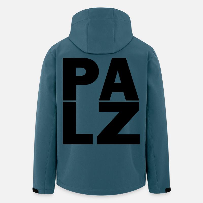 Pfalzluschd - Recycelte Männer Softshell-Jacke von Stanley/Stella - Dunkles Petrol