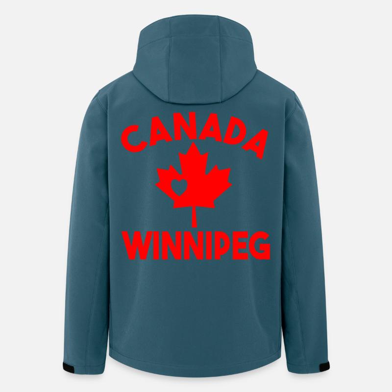 Kanada Winnipeg Manitoba - Recycelte Männer Softshell-Jacke von Stanley/Stella - Dunkles Petrol