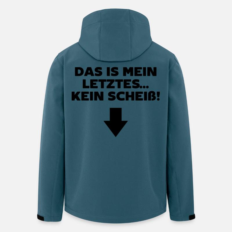 Schwanger Statement Schwangerschaft Babybauch - Recycelte Männer Softshell-Jacke von Stanley/Stella - Dunkles Petrol