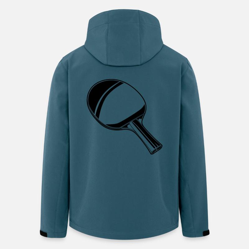 Ping Pong Schläger Skizze - Recycelte Männer Softshell-Jacke von Stanley/Stella - Dunkles Petrol