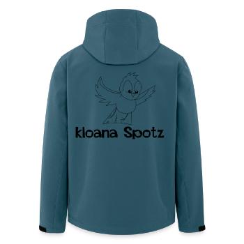 kloana Spotz-kleiner Spatz,Austrian dialect - Men’s Recycled Softshell Jacket by Stanley/Stella - stargazer - Back - AI Model Male 185 light (185cm)