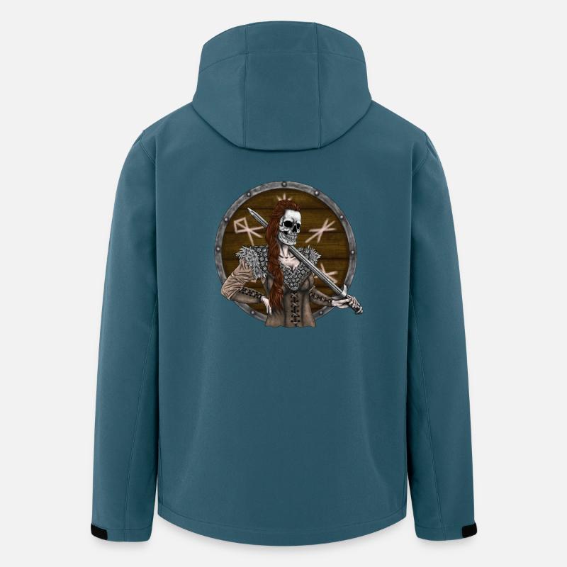Vikingmaidmit Schild - Recycelte Männer Softshell-Jacke von Stanley/Stella - Dunkles Petrol