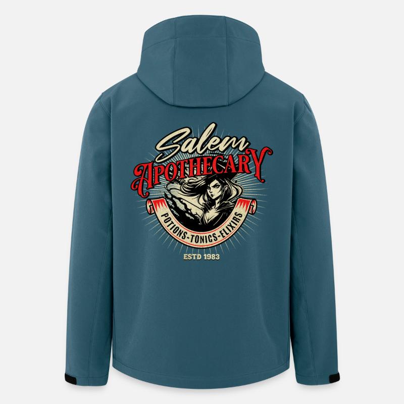 Salem Apotheker-Hexe - Recycelte Männer Softshell-Jacke von Stanley/Stella - Dunkles Petrol
