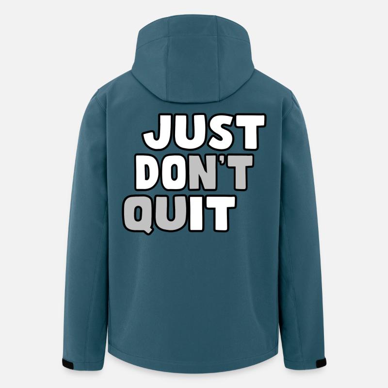 N’abandonnez pas. N’abandonnez pas # - Veste softshell homme en polyester recyclé Stanley/Stella - bleu pétrole foncé