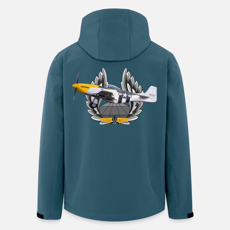 P-51 - Recycelte Männer Softshell-Jacke von Stanley/Stella - Dunkles Petrol