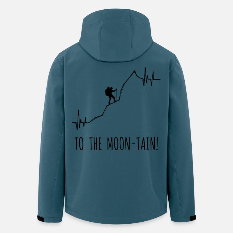 Hiking Mountaineering Statement Hiker Hike - Men’s Recycled Softshell Jacket by Stanley/Stella - stargazer