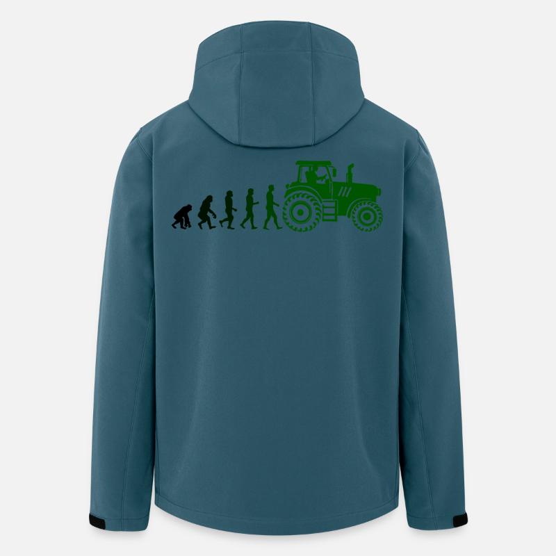 Véhicule utilitaire Farmer Evolution Véhicule Tracteur - Veste softshell homme en polyester recyclé Stanley/Stella - bleu pétrole foncé