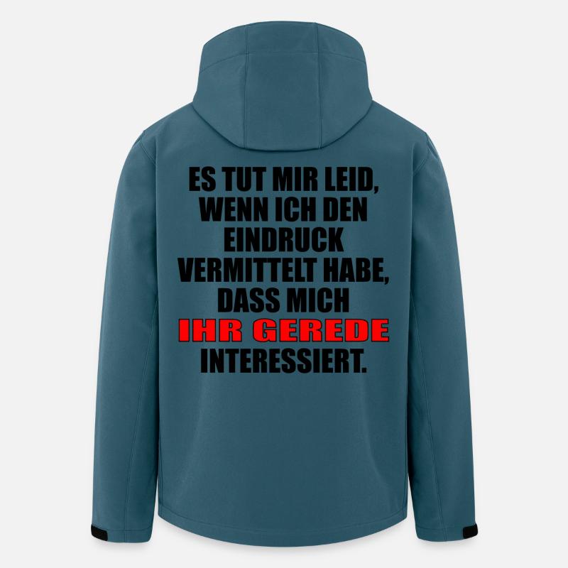 Kein Interesse - Recycelte Männer Softshell-Jacke von Stanley/Stella - Dunkles Petrol