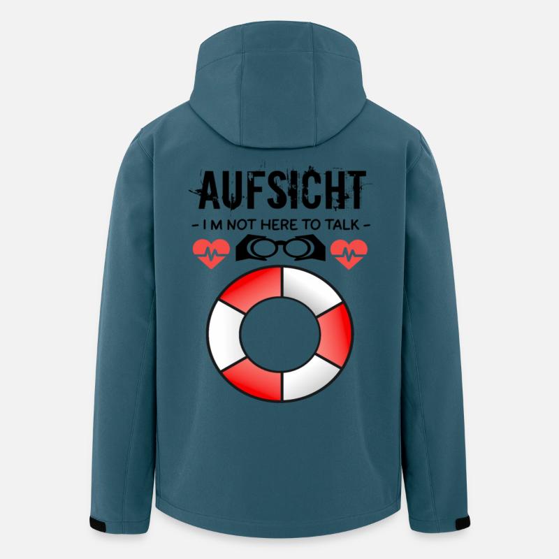 Aufsicht - Badeaufsicht - Recycelte Männer Softshell-Jacke von Stanley/Stella - Dunkles Petrol