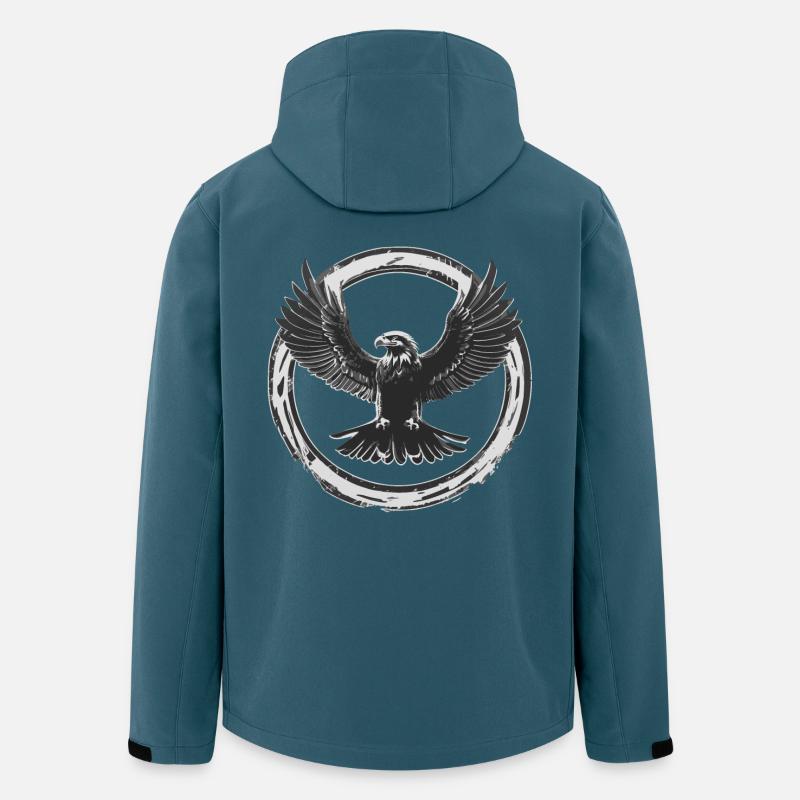 Starker Adler - Recycelte Männer Softshell-Jacke von Stanley/Stella - Dunkles Petrol