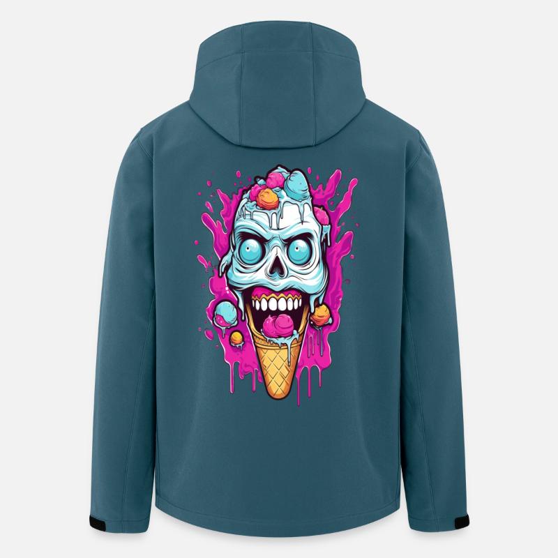 Skull Eiscreme Design - Men’s Recycled Softshell Jacket by Stanley/Stella - stargazer