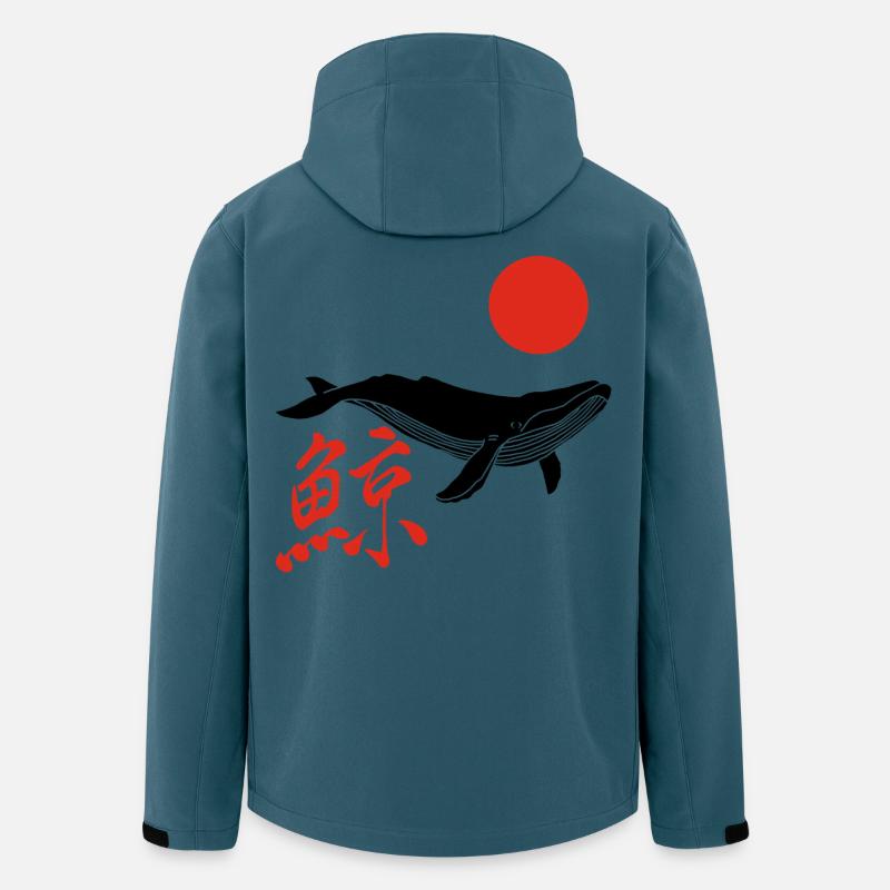 Glattwal und rote Sonne - Recycelte Männer Softshell-Jacke von Stanley/Stella - Dunkles Petrol