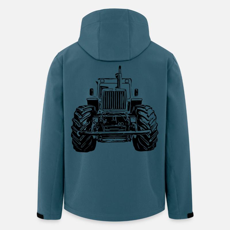 MB trac Front - Recycelte Männer Softshell-Jacke von Stanley/Stella - Dunkles Petrol