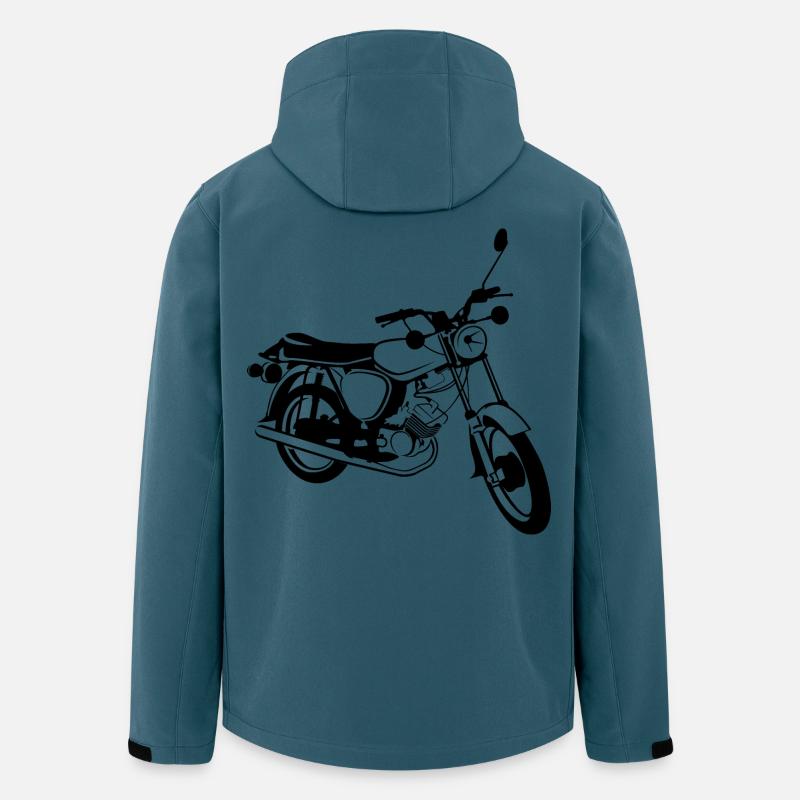 simson s51 Moped Legende DDR Osten Illustration - Recycelte Männer Softshell-Jacke von Stanley/Stella - Dunkles Petrol