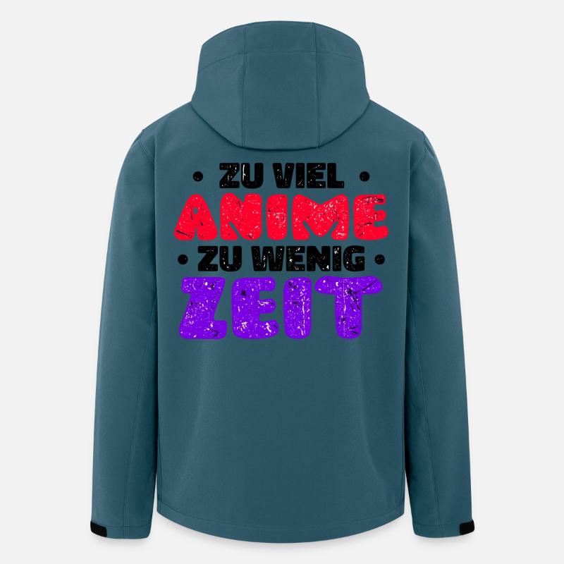 Japan Manga Anime Statement Comic Animation - Recycelte Männer Softshell-Jacke von Stanley/Stella - Dunkles Petrol
